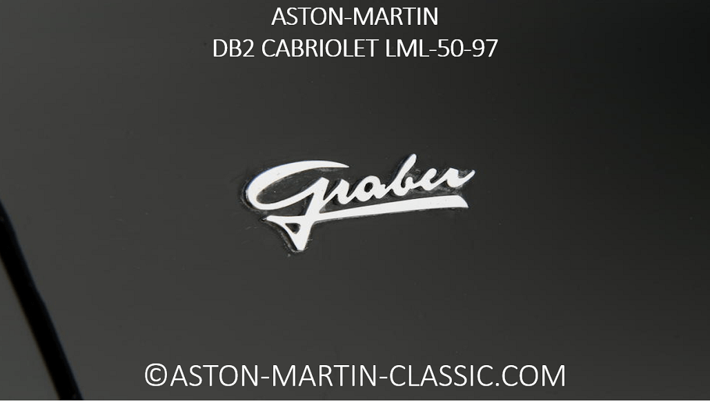 1952 Aston-Martin DB2 Graber coachwork