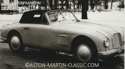 1952 Aston Martin DB2 du Prince Bertil de Suede
