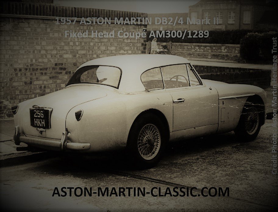 1957 Aston Martin DB2-4 MKII Fixed Head Coupe AM300-1289