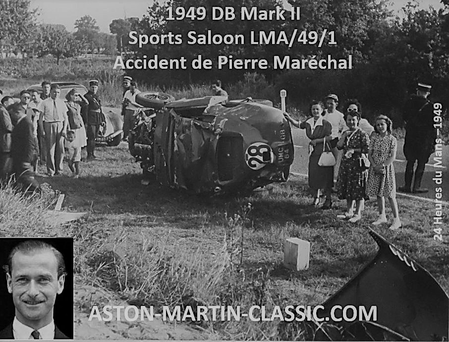 Juin 1949 Accident de Pierre Maréchal aux 24 Heures du Mans