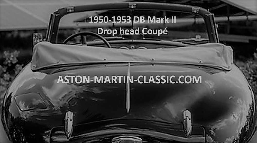 1950-1953 Aston Martin DB2 Drop Head Coupé Registre Vehicule Identification Number