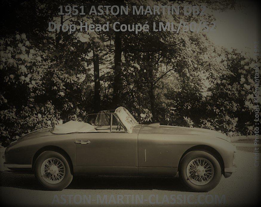 1951 ASTON MARTIN DB2 DROPHEAD COUPE CHASSIS LML/50/52