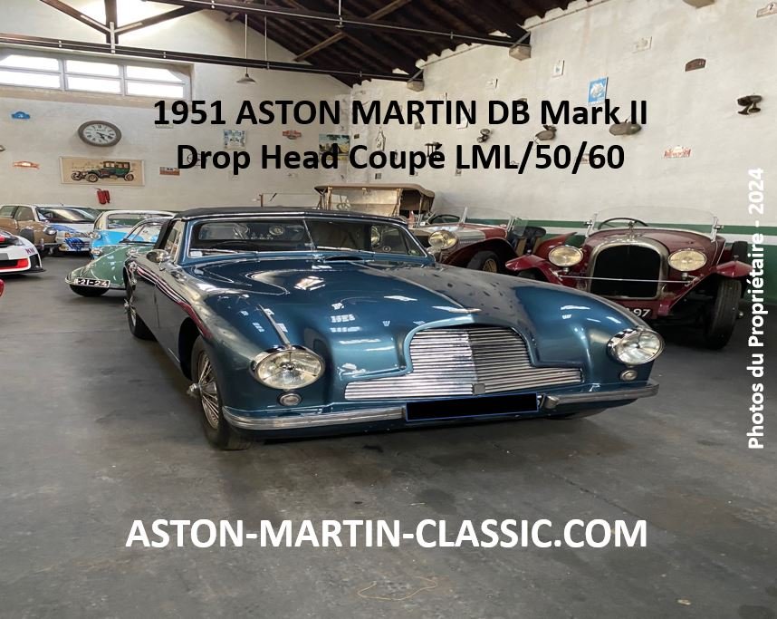 1951 Aston Martin DB2 cabriolet Châssis LML/50/60 vue d'ensemble