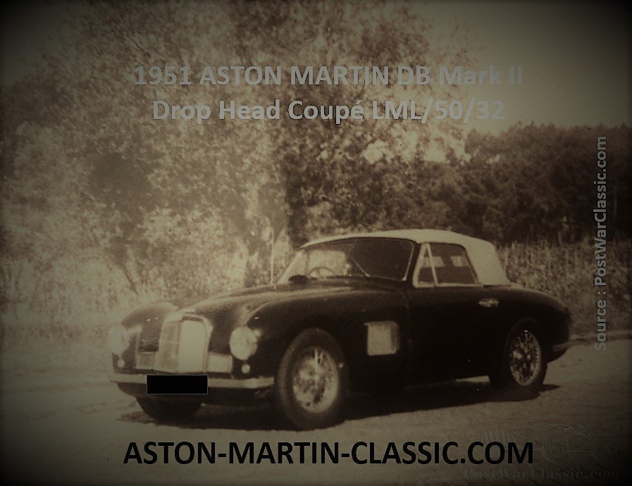 1951 Aston Martin Drop Head Coupé châssis LML/50/32