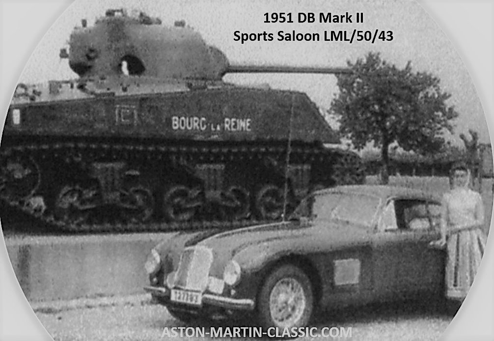 1951 Aston Martin DB Mark II Châssis LML/50/43