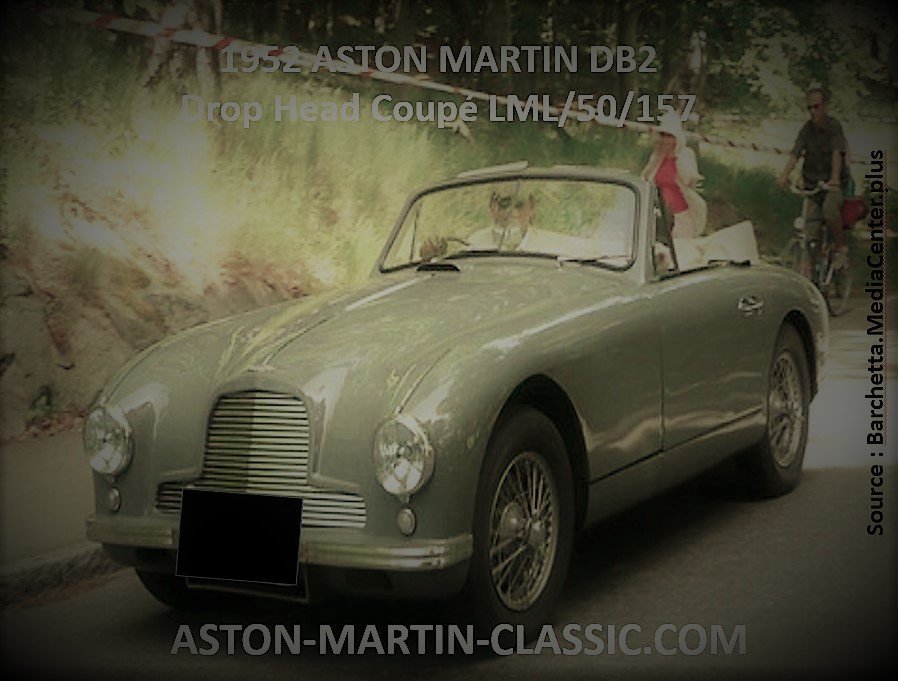 1952 ASTON MARTIN DB2 DROPHEAD COUPE CHASSIS LML/50/157