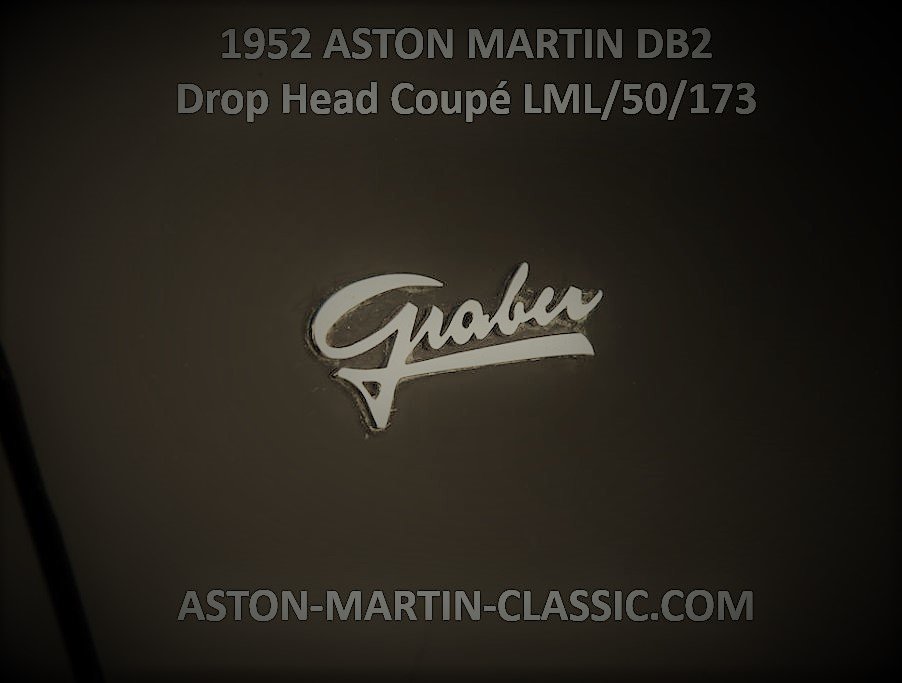 1952 ASTON MARTIN DB2 DROPHEAD COUPE CHASSIS LML/50/173