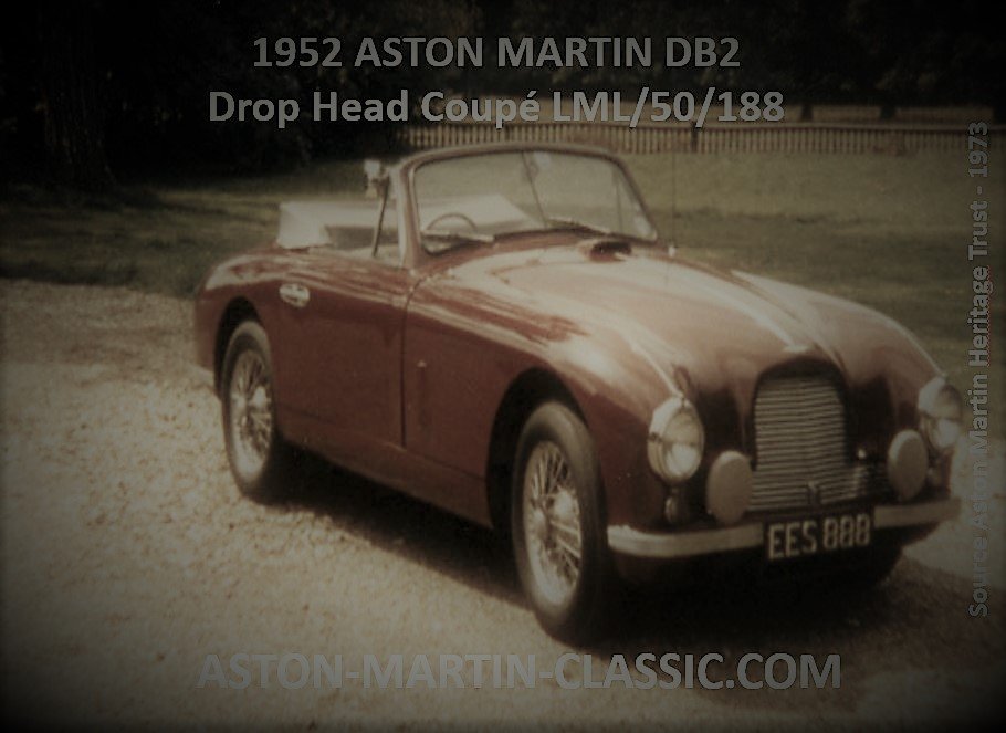 1952 ASTON MARTIN DB2 DROPHEAD COUPE CHASSIS LML/50/188