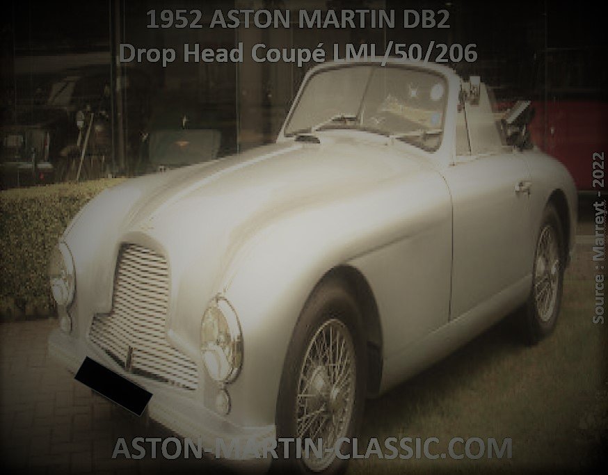1952 ASTON MARTIN DB2 DROPHEAD COUPE CHASSIS LML/50/206