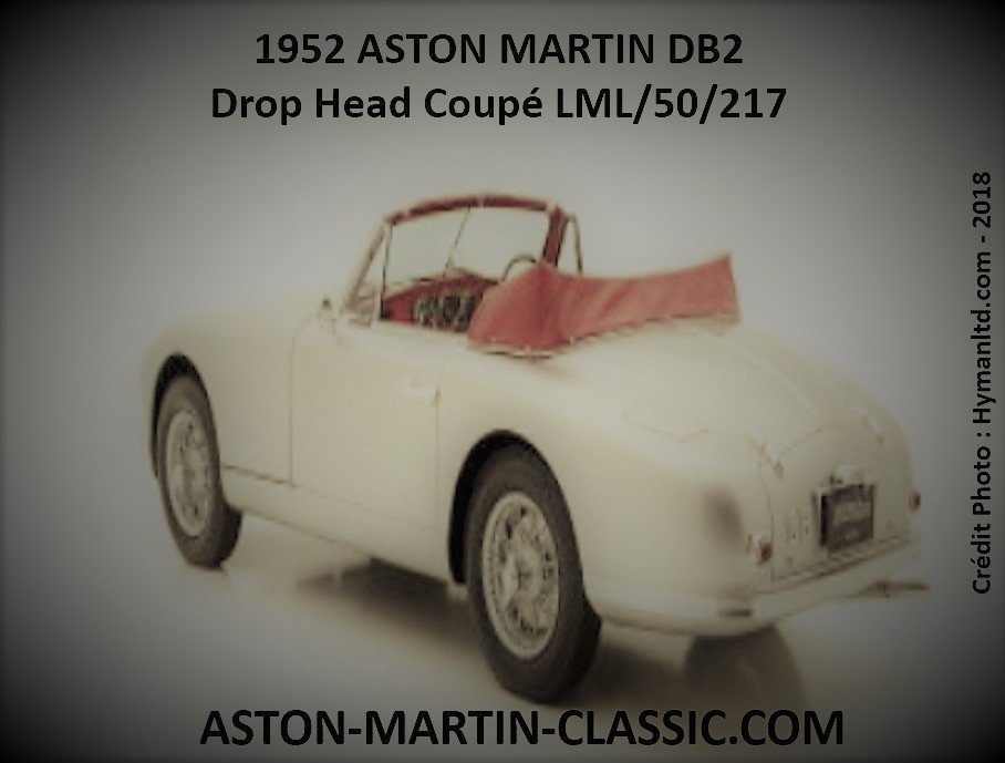 1952 ASTON MARTIN DB2 DROPHEAD COUPE CHASSIS LML/50/217