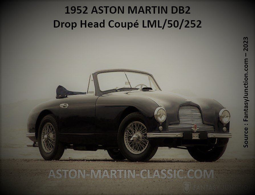 1952 ASTON MARTIN DB2 DROPHEAD COUPE CHASSIS LML/50/252