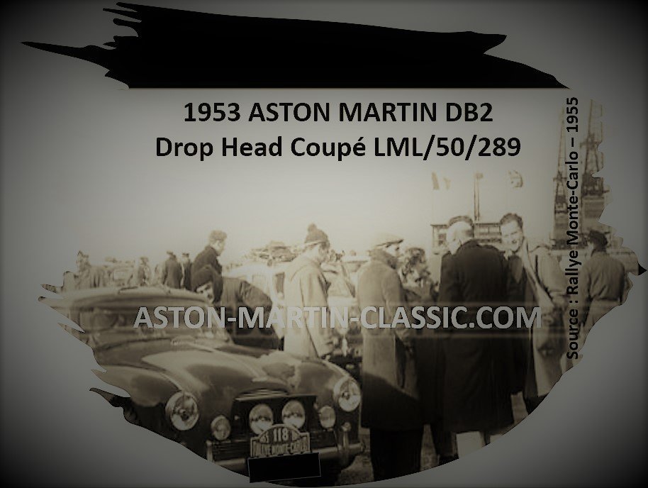 1953 ASTON MARTIN DB2 DROPHEAD COUPE CHASSIS LML/50/289
