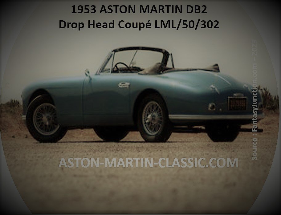 1953 ASTON MARTIN DB2 DROPHEAD COUPE CHASSIS LML/50/302