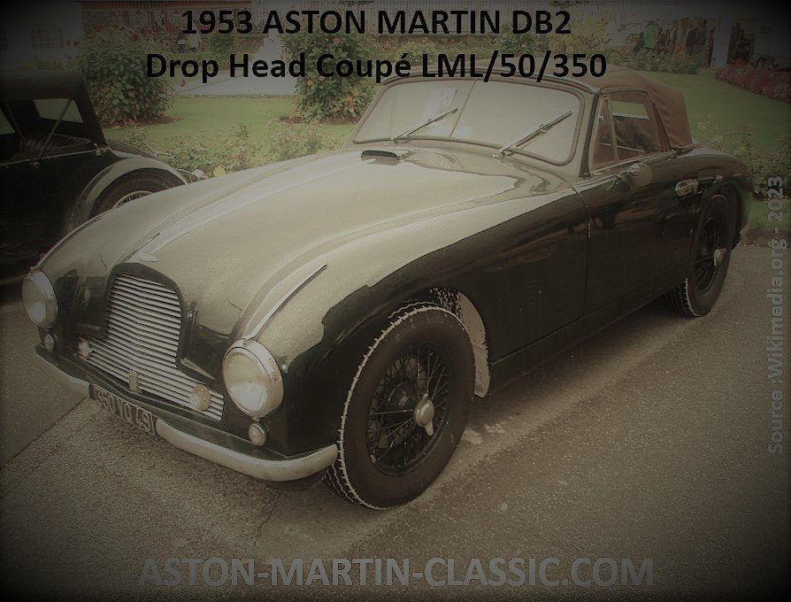 1953 ASTON MARTIN DB2 DROPHEAD COUPE CHASSIS LML/50/350