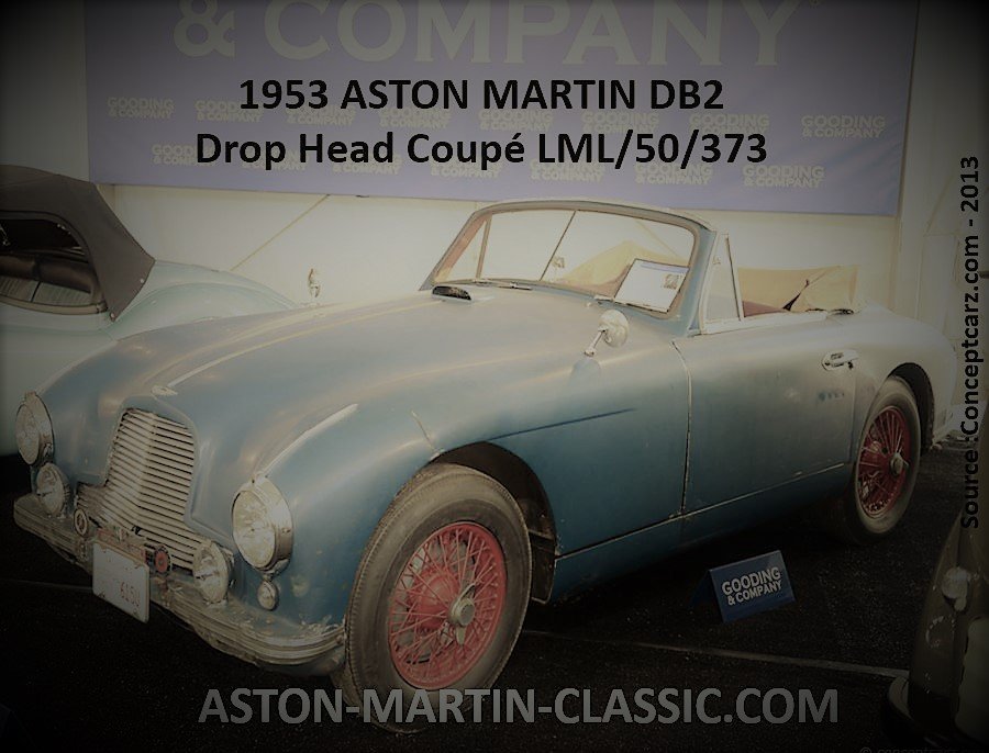 1953 ASTON MARTIN DB2 DROPHEAD COUPE CHASSIS LML/50/373