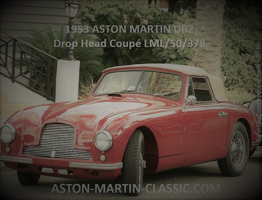 1953 ASTON MARTIN DB2 DROPHEAD COUPE CHASSIS LML/50/378