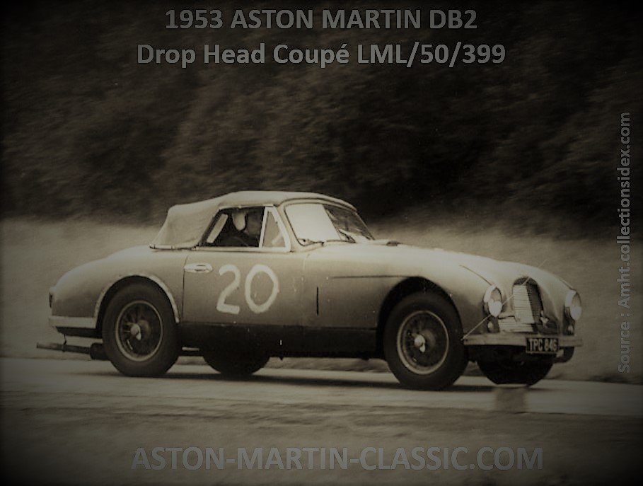 1953 ASTON MARTIN DB2 DROPHEAD COUPE CHASSIS LML/50/399