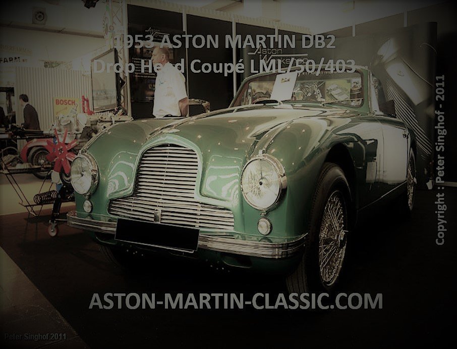 1953 ASTON MARTIN DB2 DROPHEAD COUPE CHASSIS LML/50/403