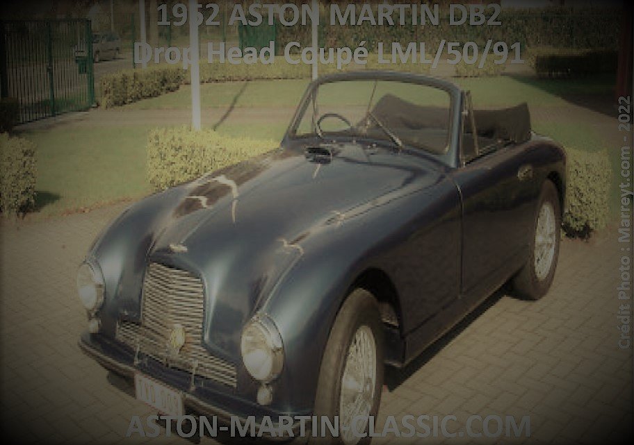 1952 Aston Martin DB2 Drop Head Coupe LML/50/91