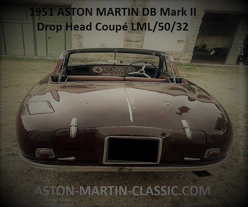 2024 Aston Martin DB2 Cabriolet Châssis LML/50/32 de DOS