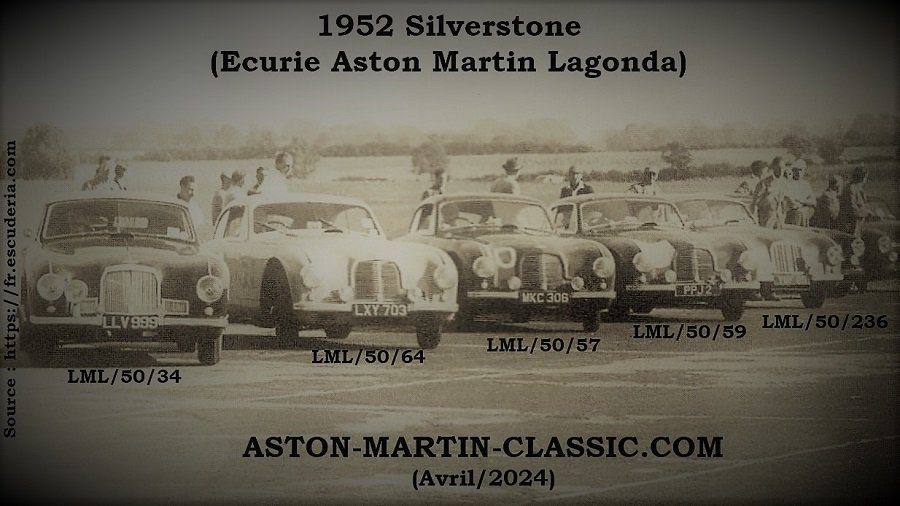 1952 Silverstone Aston Martin Lagonda DB2 Team Chassis LML-50-34
