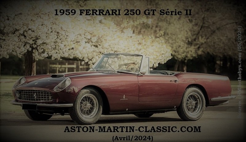 1959 Ferrari 250 GT Série 2 Drop Head Coupe Pinin-Farina