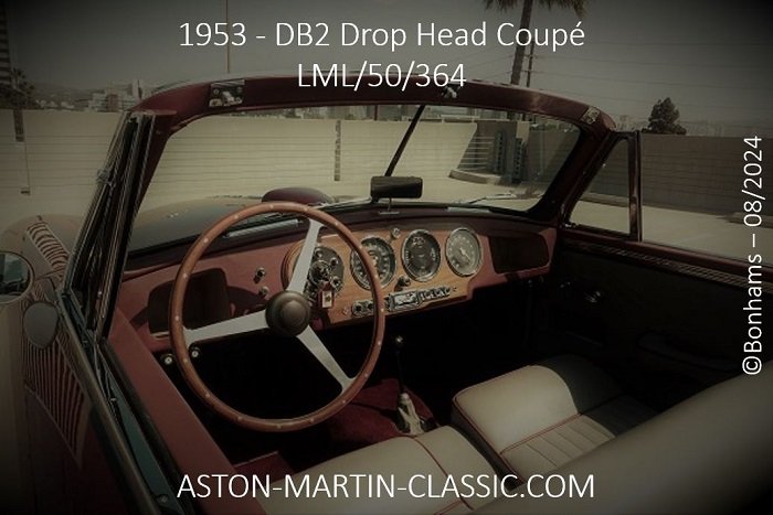 1953 Aston Martin DB2 drophead coupe LML-50-364 Trim