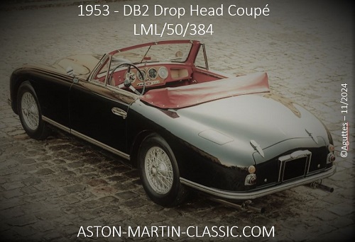 1953 Aston Martin DB2 cabriolet LML/50/384