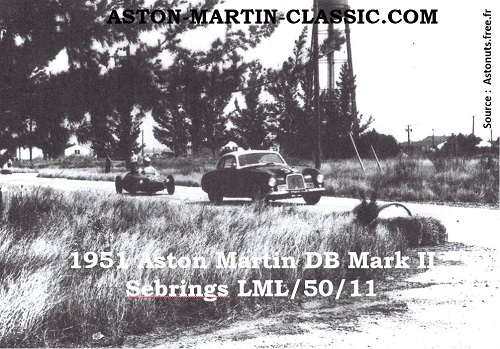 1952 ASTON MARTIN DB2 LML 50 11 at Sebring race