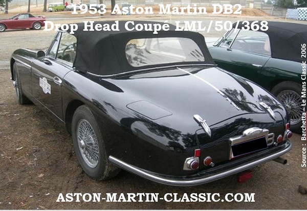 ASTON MARTIN DB2 LML/50/368 en 2006 LEMANS CLASSIC.