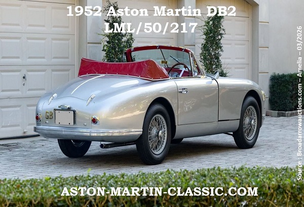 Aston Martin DB2 LML/50/217 en 2026
